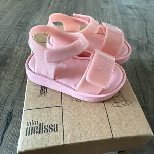 Mini Melissa pink jelly sandal